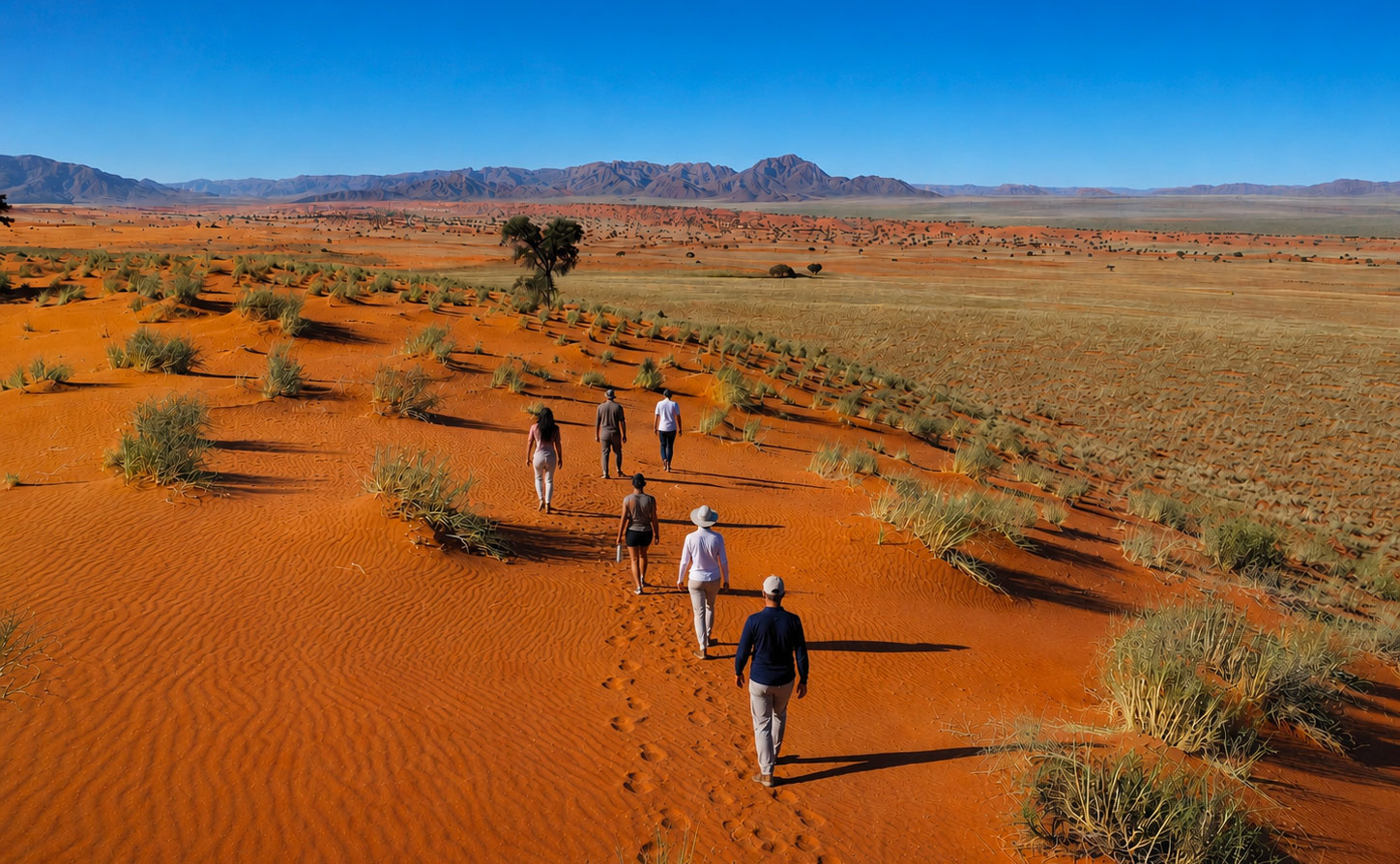 Marcher dans le désert namibien pour écouter le chant des dunes.